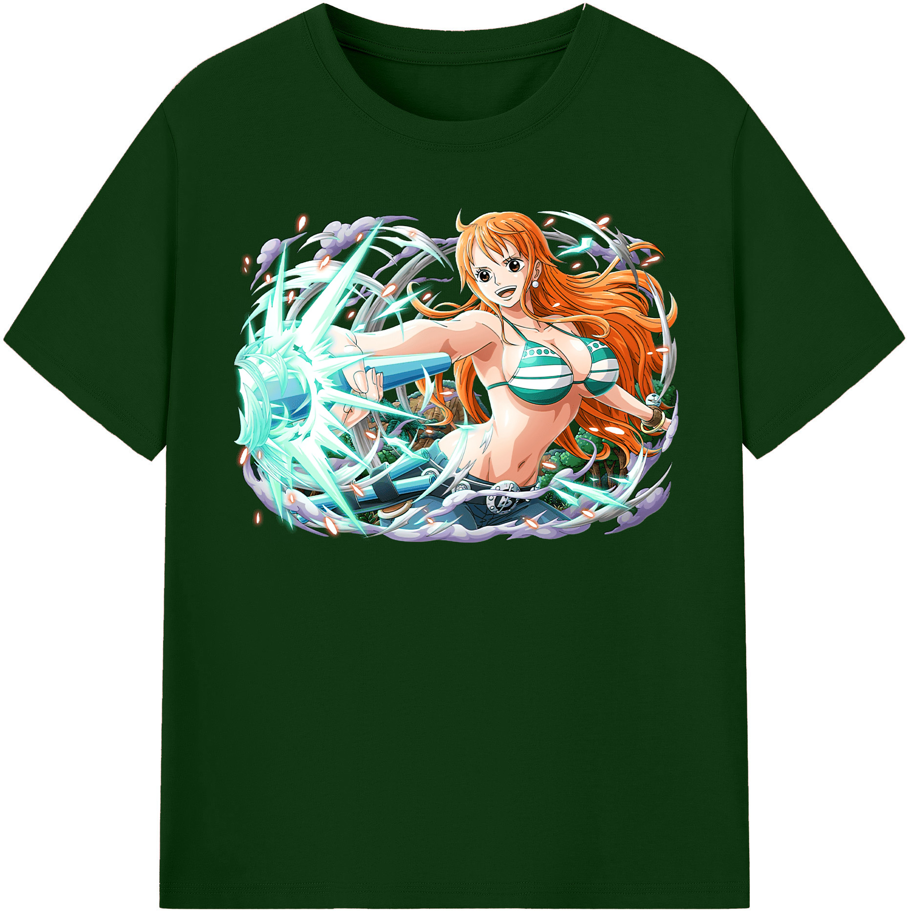 ワンピース ナミ ONE PIECE Nami 綿100％半袖Tシャツ（フロントプリント）